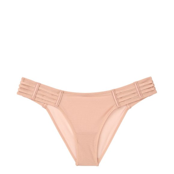 VS XL Mesh Cheekini Panty Champagne NWT Cheeky Cheekies Panties Underwear Mesh - Picture 5 of 5